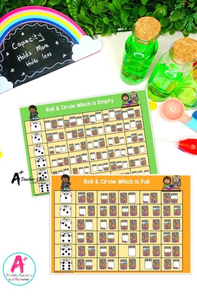 Non Standard Capacity Dice Games – Compare Full & Empty – Jellybean Jars