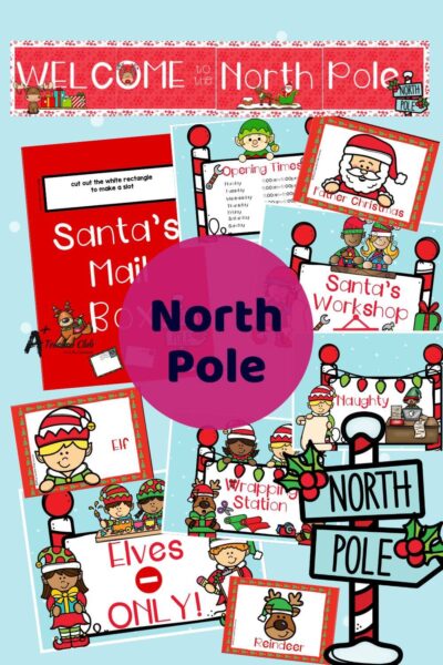 North Pole Dramatic Play Set - Welcome To The North Pole