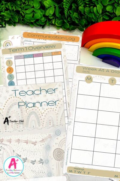 4 Term Teacher Planner Dairy (Print Only)- Meeka