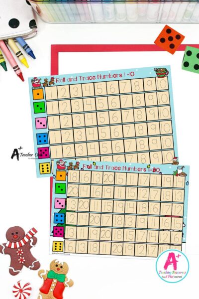 Christmas Number Sense Dice Race 0-20 – Digits