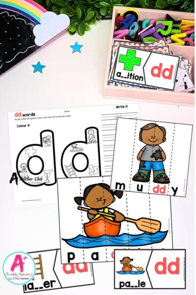 Double Consonant Strip Puzzles - dd