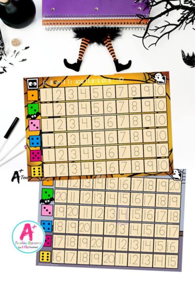 Halloween Number Sense Dice Race 0-20 - Digits