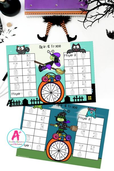 Halloween Number Sense Spinner Games 0-20 - Digits