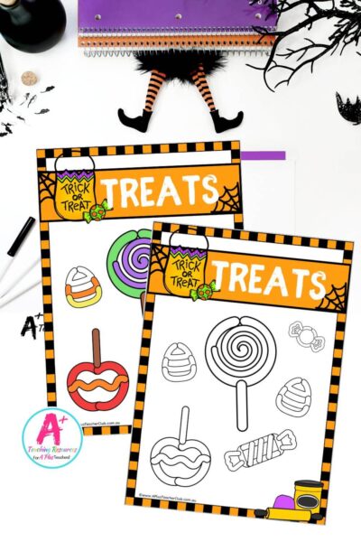 Halloween Playdough Mats