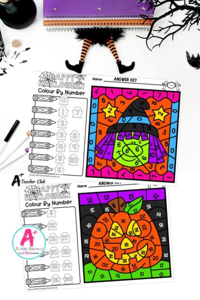 Halloween Number Sense Colour By Code 0-20 – Digits