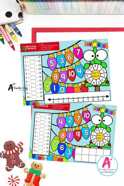 Christmas Addition Games - Number Facts To 10