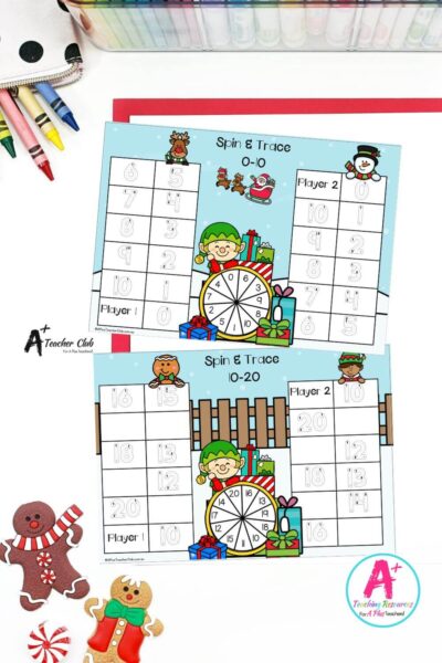 Christmas Number Sense Spinner Games 0-20 - Digits