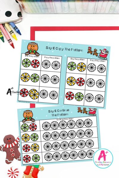 Christmas Patterning Mats - Say, Copy & Continue (AB)