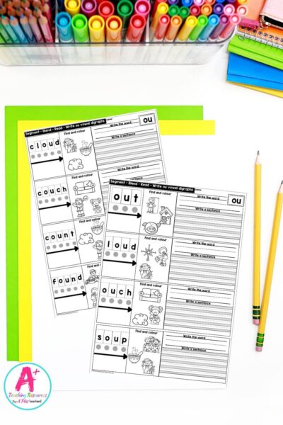 ou Vowel Digraph Activities Worksheets