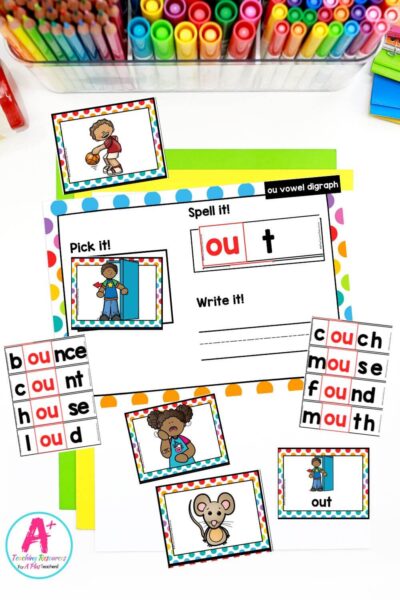 ou Vowel Digraph Activities Word Builder