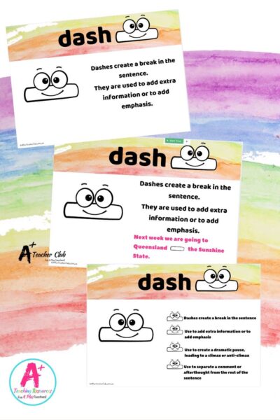 Rainbow Colours Literacy Punctuation FUN ICONS