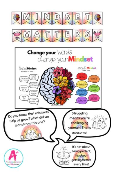 Back To School Growth Mindset Display - Brain Theme