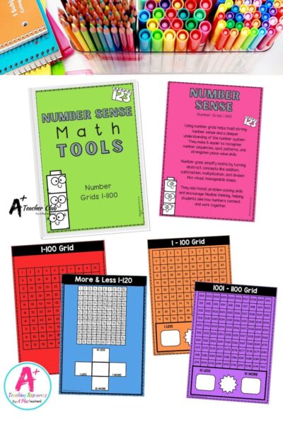 Math Tools Kits A4 Binder – Number System - Number Grids 1 -1100