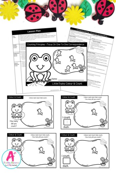 Counting Nursery Rhymes Student Booklet - 5 Little Ducks (1-20)