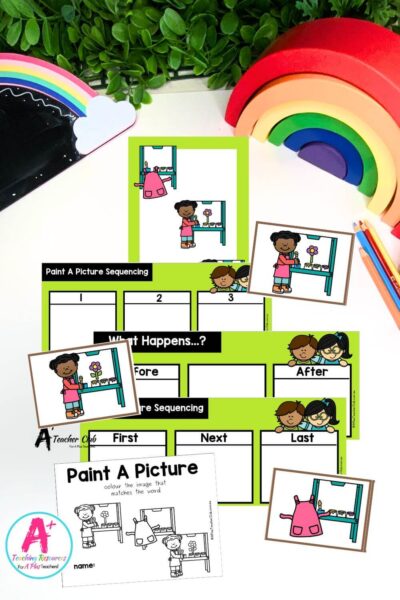 3-Step Sequencing Everyday Events - Paint A Picture