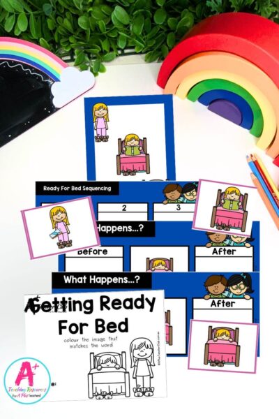 3-Step Sequencing Everyday Events - Get Ready For Bed