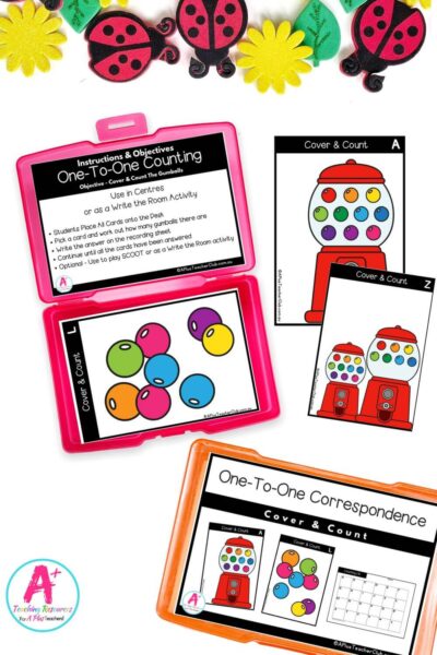 One-To-One Correspondence – Task Cards 1-20 – Gumballs