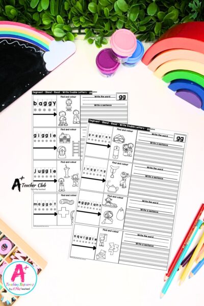 Double Consonant WORKSHEETS – gg