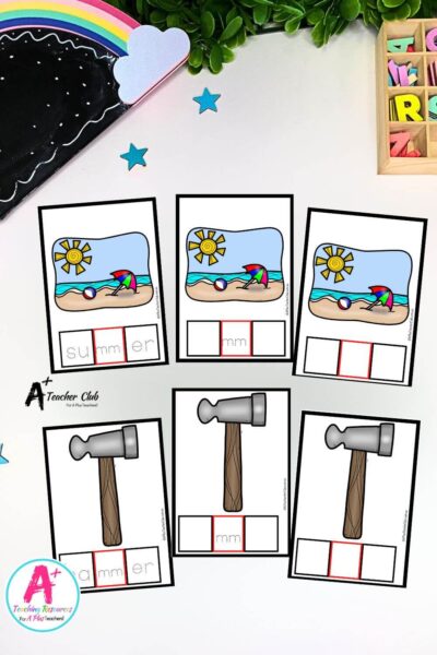 Double Consonant Flash Cards - mm