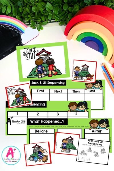 4 Step Sequencing Nursery Rhymes – Jack & Jill