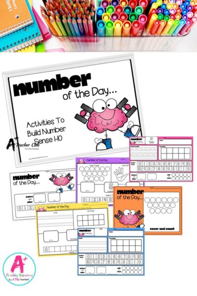 Number of The Day Math Mats -1-10