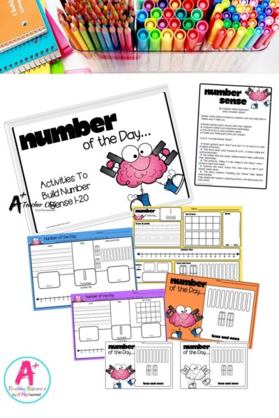 Number of The Day Math Mats -1-20