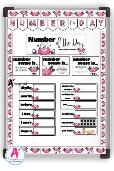 Number of The Day Display - Brain Theme