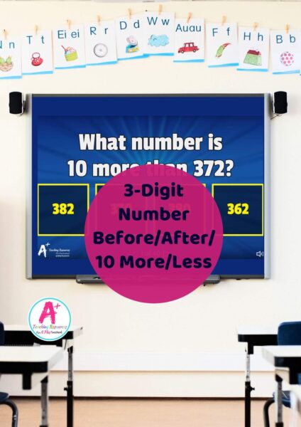 3-Digit Number Sense Interactive Whiteboard Game