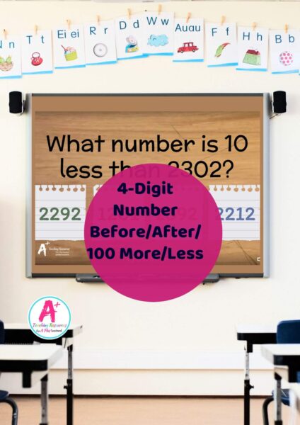 4-Digit Number Sense Interactive Whiteboard Game