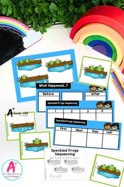 4 Step Sequencing Nursery Rhymes – Speckled Frogs