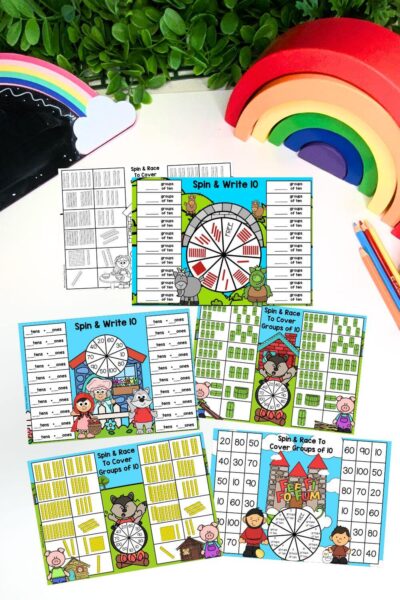 Fairy Tale Place Value Year 1 - Ty Numbers Spinner Games