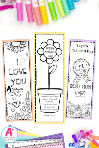 Mothers Day Bookmark Templates