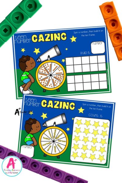 Teen Numbers – Spin & Build Games – Star Gazing Theme